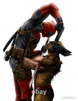 Deadpool Vs Wolverine 3d Model Unassembled Unpainted 1/10-1/4