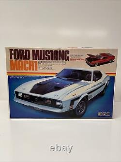 Doyusha Ford Mustang Mach 1 1/12 Scale Big Plastic Model Kit Car Hobby Fun AS IS