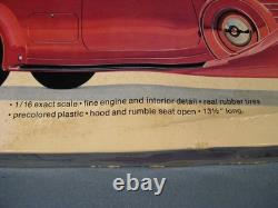 Entex 1937 Packard Coupe Roadster 1/16 Model Kit 12 Cylinder Open Box