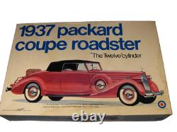 Entex 1937 Packard Coupe Roadster 1/16 Model Kit 12 Cylinder Open Box