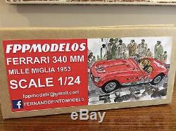 FERRARI 340mm Mille Miglia 1953 winner FPPM 1/24th scale unassembled model kit