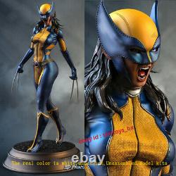Female Wolverine 14 Unpainted 49CM Model Kit Unassembled 3D Printing GK Statue