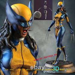 Female Wolverine 16 Unpainted 33CM Model Kit Unassembled 3D Printing GK Figure