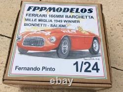 Ferrari 166MM 1/24 FPPM unbuilt model kit 1949 Mille Miglia or Le Mans winner
