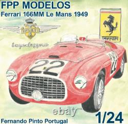 Ferrari 166MM 1/24 FPPM unbuilt model kit 1949 Mille Miglia or Le Mans winner