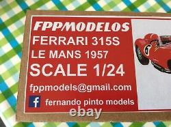 Ferrari 315S 1957 Mille Miglia or Le Mans 1/24 scale FPPM unassembled model kit