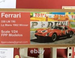 Ferrari 330TR Le Mans 1962 winner Hill 1/24 scale FPPM unassembled model kit
