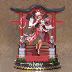 Genshin Impact Yae Miko Unpainted Resin Model Kits Unassembled 3D 1/8 31cm
