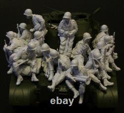 German Soldier Resin Team Set Scale 1-35 Figure Model Kit Unassembled Unpainted