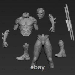 Ghost-Faced Samurai Unassembled Unpainted 3D Printing Resin Model Kits