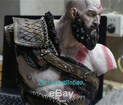 God of War Kratos 1/3 Unpainted Bust Kits Unassembled Garage Kit Model Resin Hot