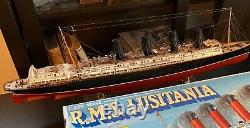 Gunze Sangyo RMS LUSITANIA 1/350 Scale Plastic Model Kit unassembled RARE