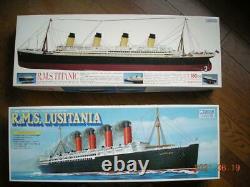 Gunze Sangyo RMS Lusitania & Titanic 2 set 1/350 set Unassembled Plastic model
