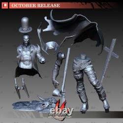 HELLISH COWBOY Unassembled Unpainted 3D Printing Resin Model Kits Garage Kits