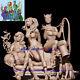 Harley Quinn & Poison Ivy &Catwoman 18 Unpainted 3D Print Model Kit Unassembled
