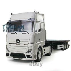 Hercules 1/14 RC DIY Benz 2Axles Tractor Truck Flatbed Lorry Trailer Car Model