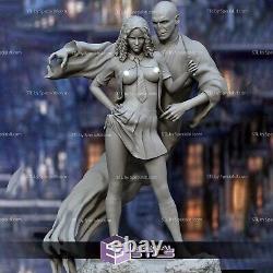 Hermione And Voldemort 3d Printed Model Unassembled Unpainted 1/10-1/4
