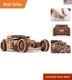 Hot Rod Wooden Model Car Kit DIY Retro Puzzle Rides Up to 32 Feet