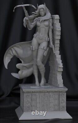 Huntress 3d Printed Model Unassembled Unpainted 1/10-1/4