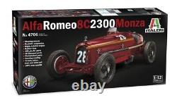 Italeri 4706 1/12 Scale Model Sports Car Kit Alfa Romeo 8C 2300 Monza 1931