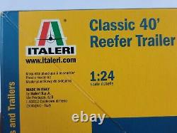Italeri Classic 40 Foot Reefer Trailer 124 Model Kit #3896 New Factory Sealed