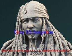 Jack Sparrow Figure 3D Print Model Kit 1/6 Unpainted Unassembled 32cm GK