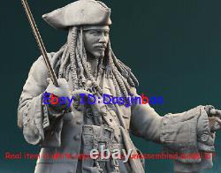 Jack Sparrow Figure 3D Print Model Kit 1/6 Unpainted Unassembled 32cm GK