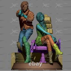 Judy VS Brigitte Unassembled Unpainted 3D Printing Resin Model Kits Garage Kits