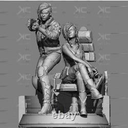 Judy VS Brigitte Unassembled Unpainted 3D Printing Resin Model Kits Garage Kits