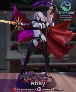 Lady Death Unassembled Unpainted 3D Printing Resin Model Kits Garage Kits