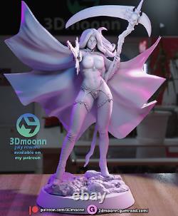 Lady Death Unassembled Unpainted 3D Printing Resin Model Kits Garage Kits