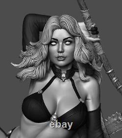 Lady-Death Unassembled Unpainted 3D Printing Resin Model Kits Garage Kits