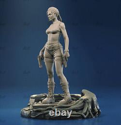 Lara Croft 3D Print Figure Model Kits Unpainted Unassembled Garage Kits 1/8 1/6