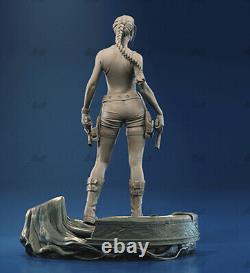 Lara Croft 3D Print Figure Model Kits Unpainted Unassembled Garage Kits 1/8 1/6