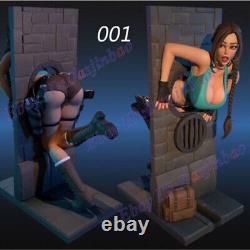 Lara Croft 3D Printed Model Kit Unpainted Unassembled Tomb Rider Stuck Wall