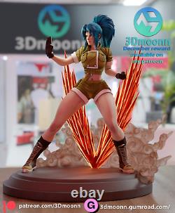 Leona KOF 3d Printed Model Unassembled Unpainted 1/10-1/3