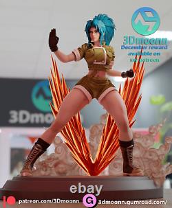 Leona KOF 3d Printed Model Unassembled Unpainted 1/10-1/3