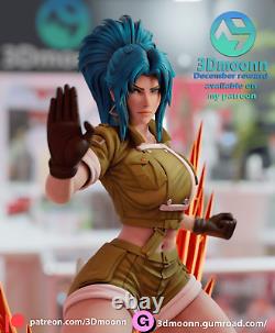 Leona KOF 3d Printed Model Unassembled Unpainted 1/10-1/3