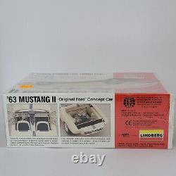 Lindberg 1963 Mustang II Original Ford Concept Car 1995 Sealed Model kit 72169