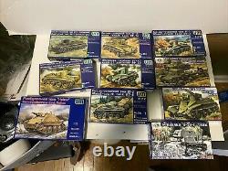 Lot Of 10 Unimodel 1/72 Scale Military Trucks, Tanks, & Armor Lot 2