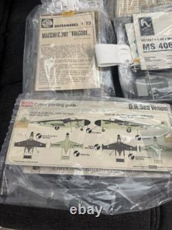 Lot Of 9 Model Kits Airplanes Cant Z 1007 bis Alcione Bideriva 172 Scale Look