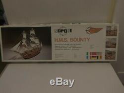 MANTUA/SERGAL 160 scale H. M. S. BOUNTY Wooden Kit. UNASSEMBLED