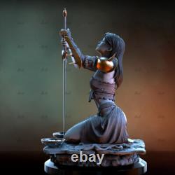 Medieval swordsman 1/6 Unpainted Resin Model Kits Unassembled 3D Printed 24cm
