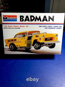 MonogramBadman 1955 Chevy Street F/C Dragstrip Gasser 1/24 #6747 F/S In 1973