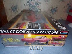 Monogram 3' n 1'67 Chevrolet Corvette 427 Coupe Kit# 2801 112 Scale