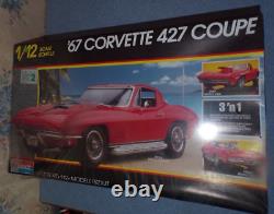 Monogram 3' n 1'67 Chevrolet Corvette 427 Coupe Kit# 2801 112 Scale