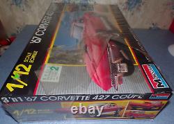 Monogram 3' n 1'67 Chevrolet Corvette 427 Coupe Kit# 2801 112 Scale