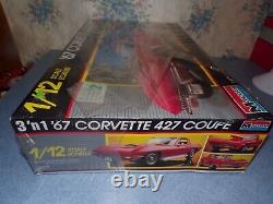 Monogram 3' n 1'67 Chevrolet Corvette 427 Coupe Kit# 2801 112 Scale