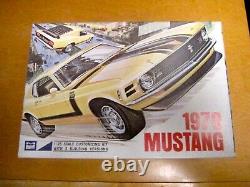 Mpc 1970 Ford Mustang Original Unbuilt Model Car Kit #1370-200 Inside Bag Sealed