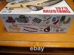 Mpc 1970 Ford Mustang Original Unbuilt Model Car Kit #1370-200 Inside Bag Sealed